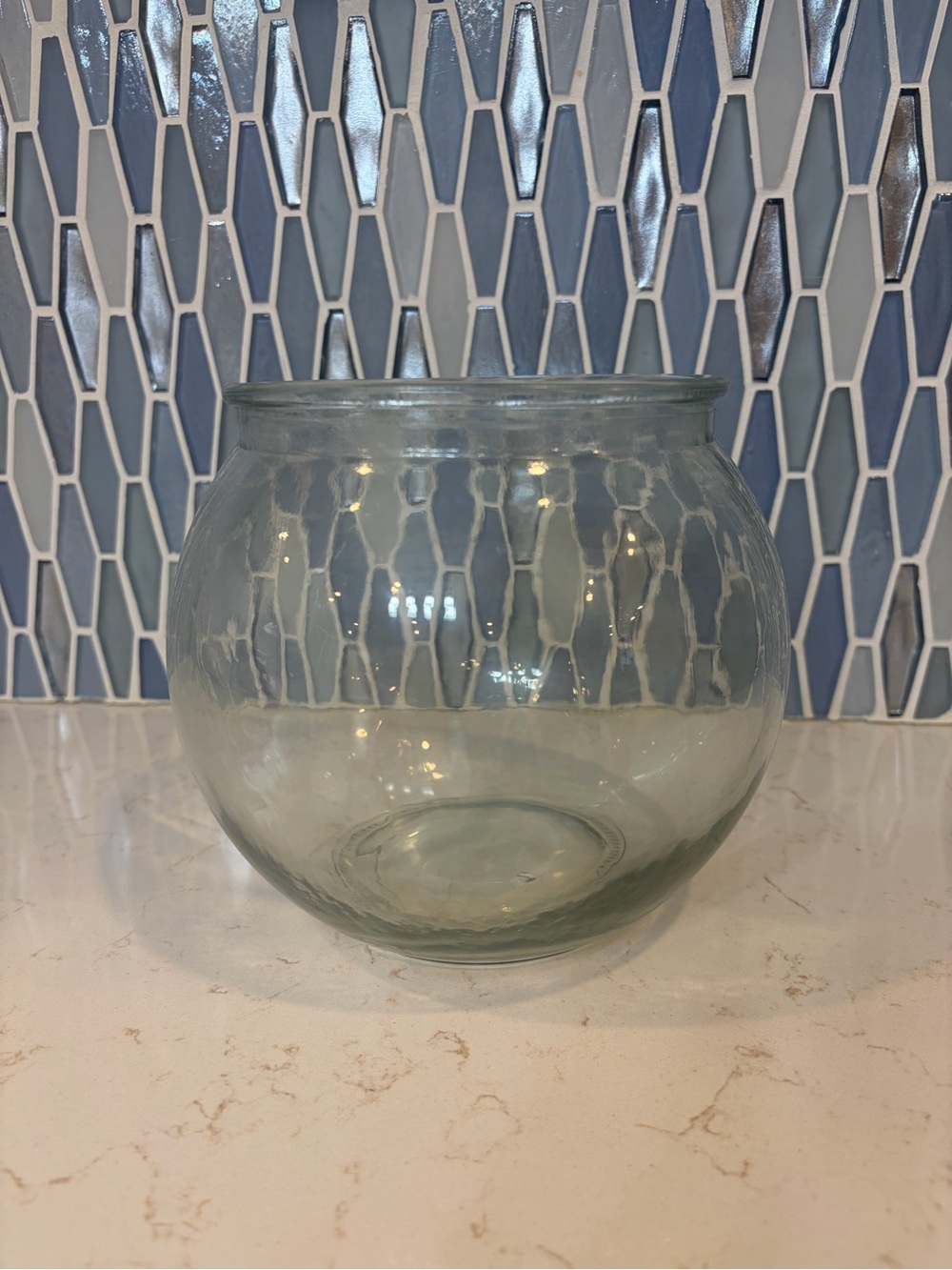 Clear Glass Fishbowl Vase